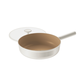 Net Series Deep Frying-Silicone Cover (Color: Beige)