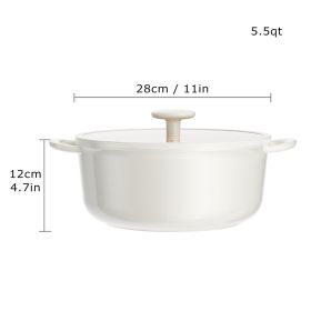 Clean Soup Pot (Option: Beige-28cm)