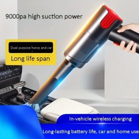 Wireless-red Car Vacuum Cleaner Wireless Usb Charging Car Vacuum Cleaner Home Handheld Mini Desktop Vacuum Cleaner Portable (Color: Red)